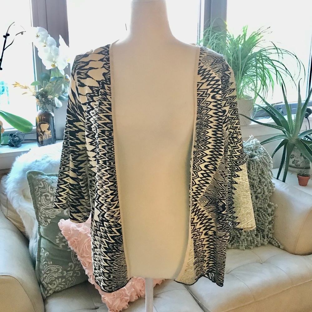 Black and White Kimono